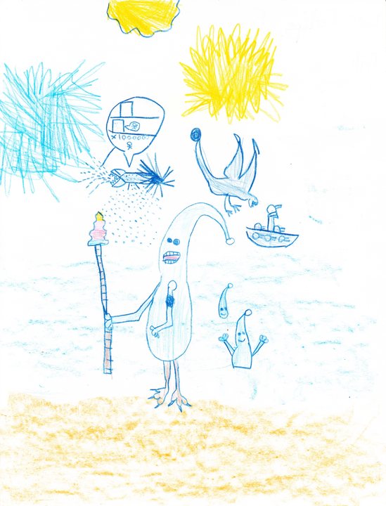 Untitled, by Luis Felipe, 10, drawn in Mexico, 2011