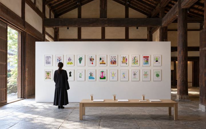 Imagined: An old storehouse hung with drawings